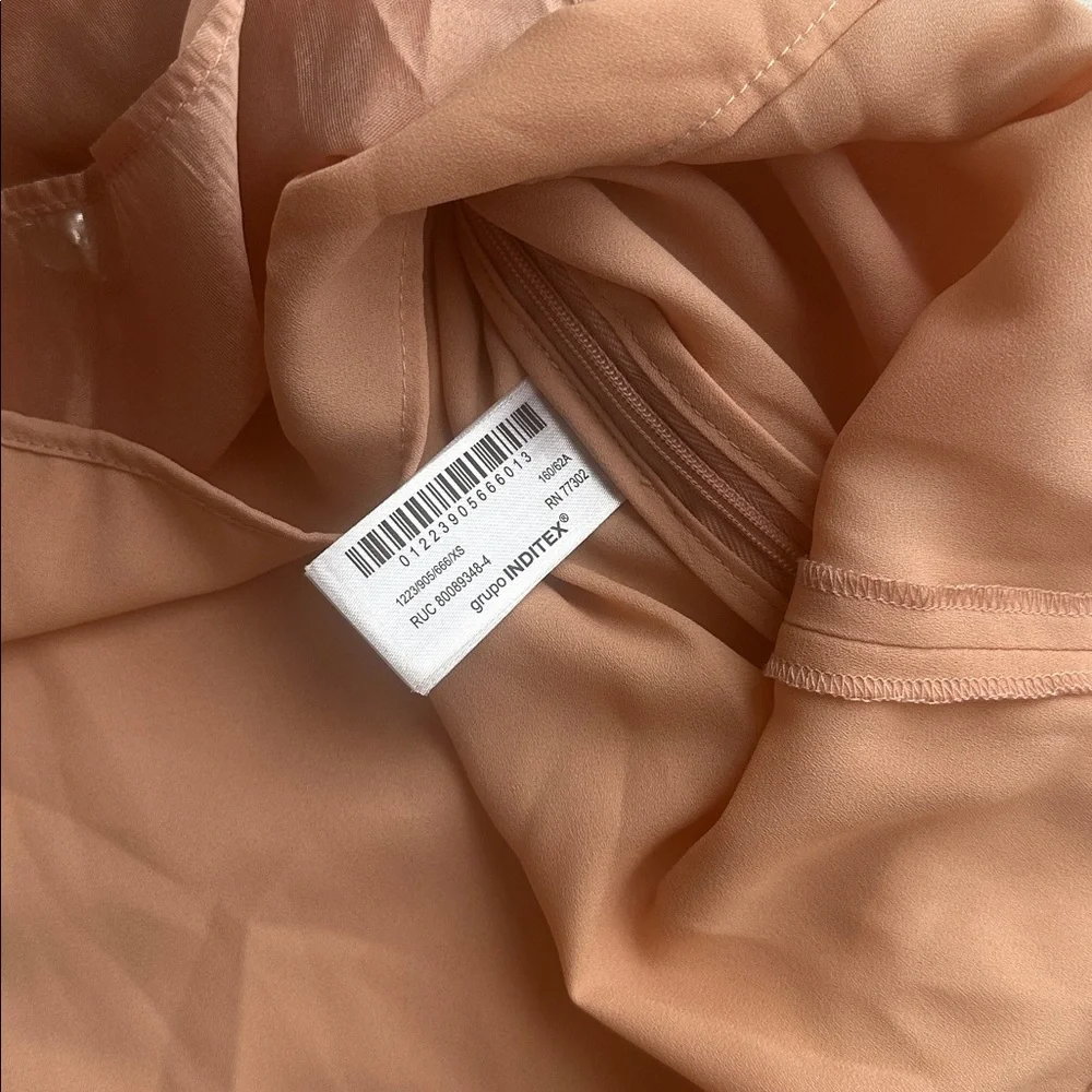 Zara Blush Mini Skirt with Embellishments damaged